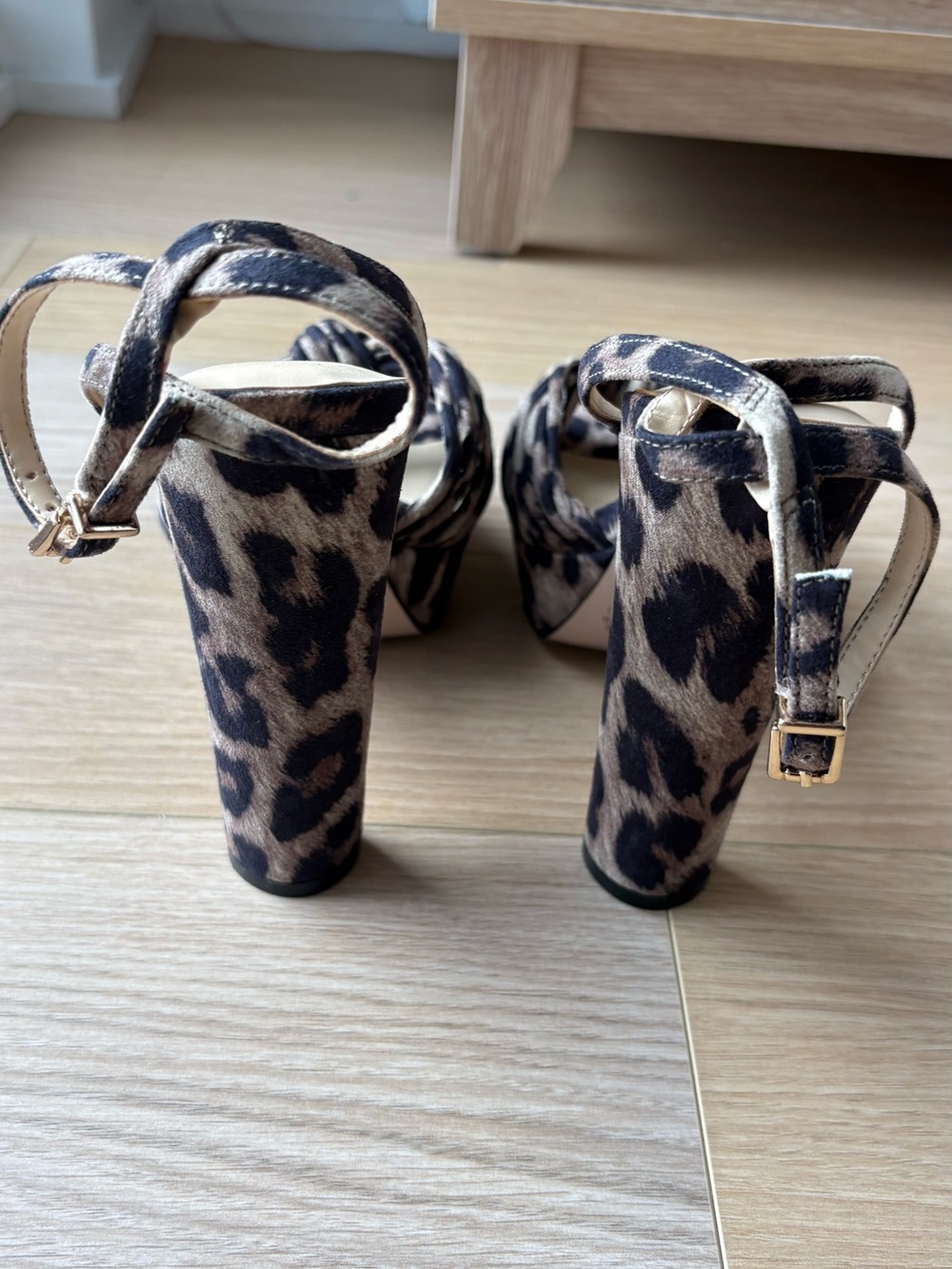 Leopard-Print Platform Sandal - Picture 6 of 7
